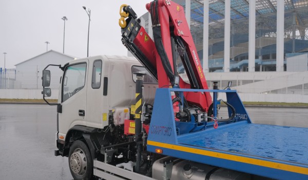 Эвакуатор JAC N120X со сдвижной платформой и КМУ ИНМАН ИМ95. Фото 5