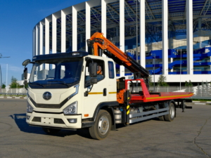 Эвакуатор FAW CA 1121 с КМУ Инман